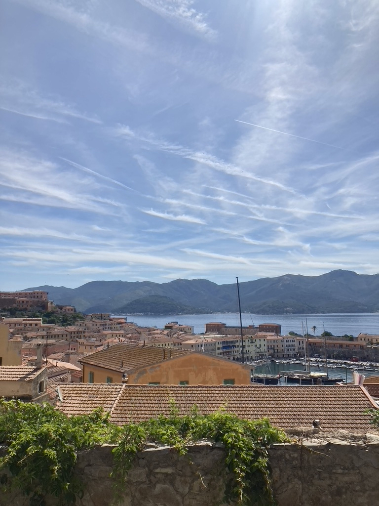 Familienurlaub auf Elba Blick vom Forte Falcone